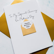 Load image into Gallery viewer, Special Granny on Mother's Day Card, Personalised Mother's Day Card, Card for nan, Mothering Sunday, Mother's Day UK, Granny on Mother's Day