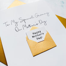 Load image into Gallery viewer, Special Granny on Mother's Day Card, Personalised Mother's Day Card, Card for nan, Mothering Sunday, Mother's Day UK, Granny on Mother's Day