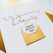 Load image into Gallery viewer, Special Granny on Mother's Day Card, Personalised Mother's Day Card, Card for nan, Mothering Sunday, Mother's Day UK, Granny on Mother's Day