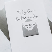 Load image into Gallery viewer, Gran on Mother's Day Card, Personalised Mother's Day Card, Card for Grandma, Mothering Sunday, Mother's Day UK, Granny on Mother's Day
