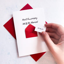 Load image into Gallery viewer, Next anniversary we'll be married Card, Card for husband to be, wife to be card, husband to be card, Wedding Card for Fiancé