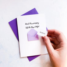 Load image into Gallery viewer, Next anniversary I'll be your wife Card, Card for husband to be, husband to be card, wife to be card, Wedding Card for Fiancé