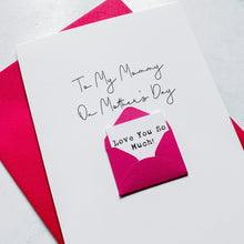 Load image into Gallery viewer, Mommy on Mother's Day Card, Personalised Mother's Day Card, Card for Mum, Mothering Sunday, Mother's Day UK, Mummy on Mother's Day
