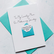 Load image into Gallery viewer, Lovely Mum on Mothering Sunday Card, Mother's Day Card, Card for Mum, Mothering Sunday, Mother's Day UK, Mum on Mother's Day