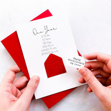 Load image into Gallery viewer, 1st Anniversary Card, 365 Days, 1st Wedding Anniversary Card for husband, One Year Anniversary, 1st Wedding Anniversary card for Wife,