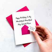 Load image into Gallery viewer, Very Special Mum Birthday Card, Mum Birthday Card, Female Birthday Card, Birthday card for her, Personalised Card, For Her