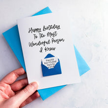 Load image into Gallery viewer, Most Wonderful Daddy Birthday Card, Daddy Birthday Card, Birthday Gift for Daddy, card for him, Personalised Card, Special Age, To my Daddy