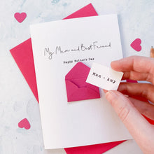 Load image into Gallery viewer, Personalised Mum Best Friend Mother's Day Envelope Card – Personalised Mum Card – Card for Grandma – Mother's Day card for mummy
