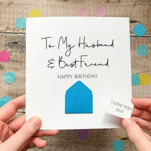 Load image into Gallery viewer, Husband &amp; Best Friend Birthday Card, Husband Birthday Card, Partner Birthday Card, Card for Husband, Personalised Card for Him, Special Age