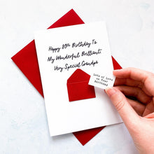 Load image into Gallery viewer, Very Special Grandpa Birthday Card, Any Age Card, Dad Birthday Card, Male Birthday Card, Birthday card for him, Personalised Card, For him