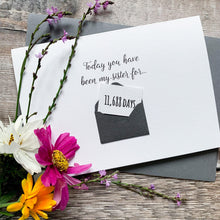 Load image into Gallery viewer, Days Birthday Card, Birthday Card for her, Birthday card for him, Birthday card for son, Birthday card for husband, boyfriend birthday card