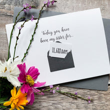 Load image into Gallery viewer, Days Birthday Card, Birthday Card for her, Birthday card for him, Birthday card for son, Birthday card for husband, boyfriend birthday card