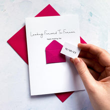 Load image into Gallery viewer, Looking Forward To Forever Wedding Card, Wedding Card for husband, Wedding Card for Wife, Husband to be card, Wife to be card, For Fiancee