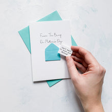 Load image into Gallery viewer, From the Bump on Mother's Day Card, Personalised Mother's Day Card, Card for Mum to be, Mother's Day UK, Mummy on Mother's Day