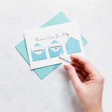 Load image into Gallery viewer, Personalised Reasons I Love You Daddy Card, Daddy Birthday Day Card, Father's Day card for Daddy, To My Daddy, Birthday Card for Daddy