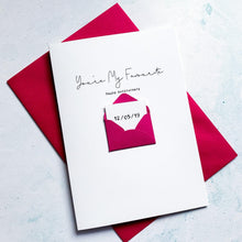 Load image into Gallery viewer, You're My Favourite Anniversary Card, Husband Anniversary Card, Boyfriend Anniversary Card, Anniversary card for Wife, Special Date