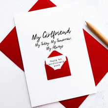 Load image into Gallery viewer, Personalised Anniversary Card, My Always, Anniversary card, Anniversary Card for Girlfriend, Romantic Card, sentimental card, card for her