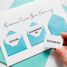 Load image into Gallery viewer, Personalised Reasons I Love You Granny Card, Granny Mother's Day Card, Mother's Day card for Granny, Mothering Sunday card, To My Granny