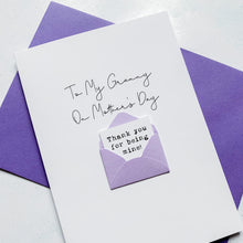 Load image into Gallery viewer, Granny on Mother's Day Card, Personalised Mother's Day Card, Card for Grandma, Mothering Sunday, Mother's Day UK, Granny on Mother's Day