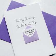 Load image into Gallery viewer, Granny on Mother's Day Card, Personalised Mother's Day Card, Card for Grandma, Mothering Sunday, Mother's Day UK, Granny on Mother's Day