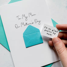 Load image into Gallery viewer, Mam on Mother's Day Card, Personalised Mother's Day Card, Card for Mam, Mothering Sunday, Mother's Day UK, Mum on Mother's Day