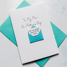 Load image into Gallery viewer, Mam on Mother's Day Card, Personalised Mother's Day Card, Card for Mam, Mothering Sunday, Mother's Day UK, Mum on Mother's Day