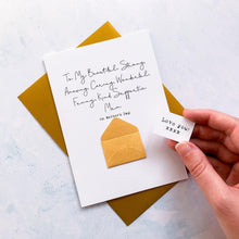 Load image into Gallery viewer, To My Beautiful Mum Mother's Day Card, Mother Mothering Sunday Card, Special card for Mum, Mummy Card, Personalised Mum Card, Handmade Card
