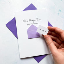 Load image into Gallery viewer, Always You 12th Anniversary Card, Husband Anniversary Card, Boyfriend Anniversary Card, Anniversary card for Wife, Special Date Personalised