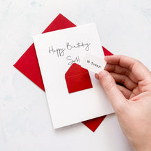 Load image into Gallery viewer, 15th Birthday Card, 15 Year Old, Personalised, Any Name, Birthday Card for boy, cute birthday card, handmade card, 3D Card, son Birthday