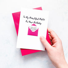 Load image into Gallery viewer, To My Beautiful Bestie Birthday Card, Best Friend Birthday Card, Friend Birthday Card, Birthday card for friend, Personalised Card, For Her