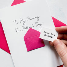 Load image into Gallery viewer, Mummy on Mother's Day Card, Personalised Mother's Day Card, Card for Mummy, Mothering Sunday, Mother's Day UK, Mummy on Mother's Day