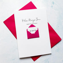 Load image into Gallery viewer, Always You 10th Anniversary Card, Husband Anniversary Card, Boyfriend Anniversary Card, Anniversary card for Wife, Special Date Personalised