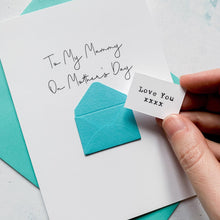 Load image into Gallery viewer, Mummy on Mother's Day Card, Personalised Mother's Day Card, Card for Mum, Mothering Sunday, Mother's Day UK, Mummy on Mother's Day