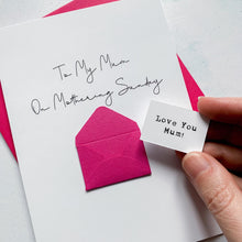Load image into Gallery viewer, Mum on Mothering Sunday Card, Mother's Day Card, Card for Mum, Mothering Sunday, Mother's Day UK, Mum on Mother's Day, Mum Mother's Day