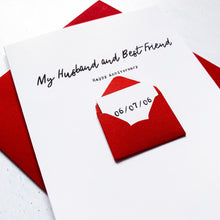 Load image into Gallery viewer, Best Friend Anniversary Card, Husband Anniversary Card, Card for Husband, Anniversary card for him, Personalised Anniversary Card