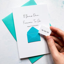 Load image into Gallery viewer, 8th Anniversary Card, 8 Years Down, Husband Anniversary Card, Boyfriend Anniversary Card, Anniversary card for Wife, Personalised