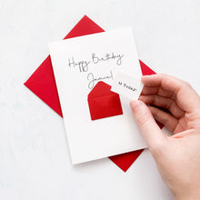Load image into Gallery viewer, 11th Birthday Card, 11 Year Old, Personalised, Any Name, Birthday Card for boy, cute birthday card, handmade card, 3D Card, son Birthday