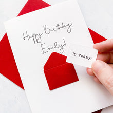 Load image into Gallery viewer, 10th Birthday Card, 10 Year Old, Personalised, Any Name, Birthday Card for boy, cute birthday card, handmade card, 3D Card,daughter Birthday