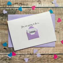 Load image into Gallery viewer, Personalised Baby Reveal Announcement Card – Personalised Pregnancy announcement Card – Card for baby – announcement card for grandparent