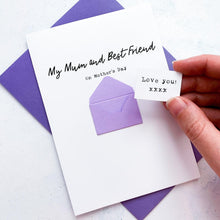 Load image into Gallery viewer, Mum and Best Friend Mother's Day Card, Mother's Day UK, Mothering Sunday Card, Card for Mum, Card for Grandma, Personalised Mothers Day Card