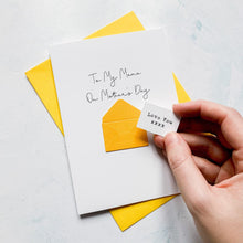 Load image into Gallery viewer, Mama on Mother's Day Card, Personalised Mother's Day Card, Card for Mummy, Mothering Sunday, Mother's Day UK, Mummy on Mother's Day