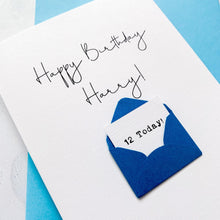 Load image into Gallery viewer, 12th Birthday Card, 12 Year Old, Personalised, Any Name, Birthday Card for boy, cute birthday card, handmade card, 3D Card, son Birthday