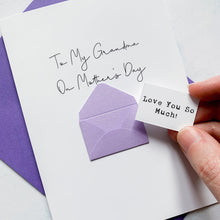 Load image into Gallery viewer, Grandma on Mother's Day Card, Personalised Mother's Day Card, Card for Grandma, Mothering Sunday, Mother's Day UK, Granny on Mother's Day