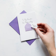 Load image into Gallery viewer, Grandma on Mother's Day Card, Personalised Mother's Day Card, Card for Grandma, Mothering Sunday, Mother's Day UK, Granny on Mother's Day