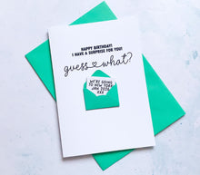 Load image into Gallery viewer, Personalised Surprise Holiday Birthday Card, Destination Trip Reveal, Custom Handmade Keepsake Gift, Guess What, Going On Holiday Ticket