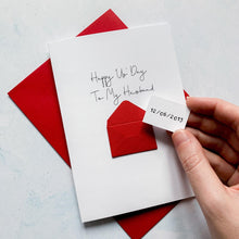 Load image into Gallery viewer, Happy Us Day Anniversary Card, Wedding Anniversary card, Anniversary card for husband, Anniversary card for wife, Husband Card, Wife Card