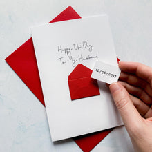 Load image into Gallery viewer, Happy Us Day Anniversary Card, Wedding Anniversary card, Anniversary card for husband, Anniversary card for wife, Husband Card, Wife Card