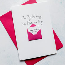Load image into Gallery viewer, Mommy on Mother's Day Card, Personalised Mother's Day Card, Card for Mum, Mothering Sunday, Mother's Day UK, Mummy on Mother's Day