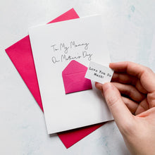 Load image into Gallery viewer, Mommy on Mother's Day Card, Personalised Mother's Day Card, Card for Mum, Mothering Sunday, Mother's Day UK, Mummy on Mother's Day