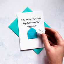 Load image into Gallery viewer, To My Brother Congratulations card, Engagement card, Congratulations on your engagement, engagement card for brother, engagement gift